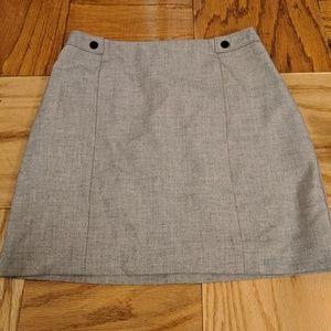 Gray shift skirt